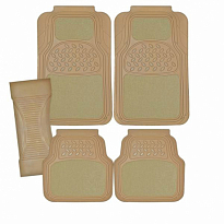 Коврик салона SKYWAY Snow-1 5пр. Полиур.с ковр.вст. Бежевый (п:73,5*50см, с:60*23см, з:48,5*48,5см)